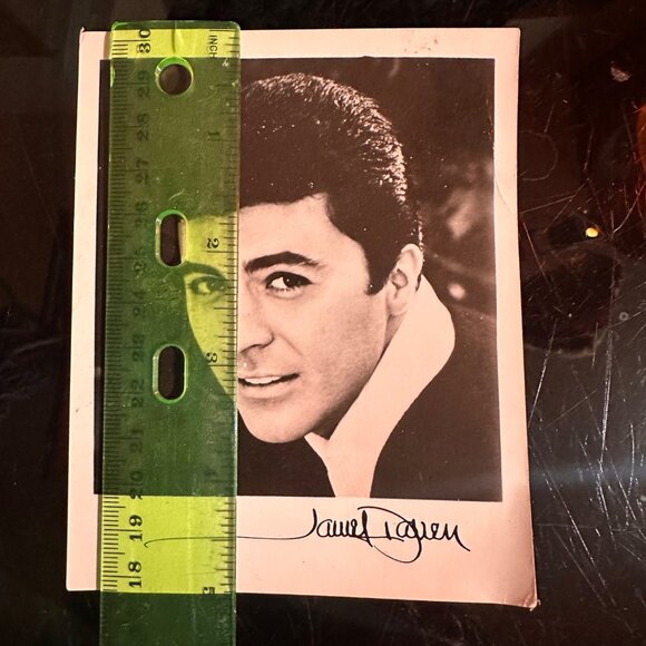 Vintage James Darren Black & White Headshot Fan Photo 5x4 Signed Retro - Picture 4 of 14